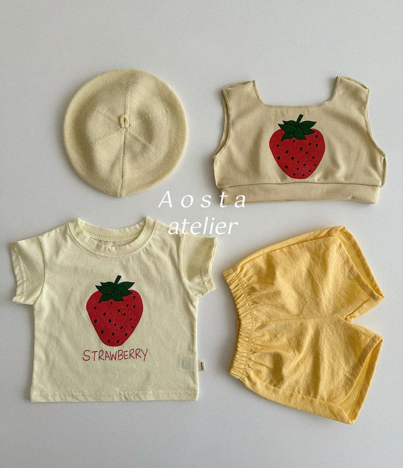 Aosta - Korean Baby Fashion - #babywear - Strawberry Tee - 5