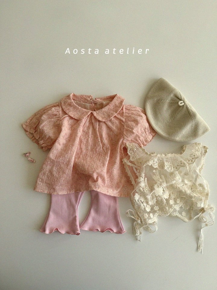 Aosta - Korean Baby Fashion - #onlinebabyboutique - Collor Blouse - 5