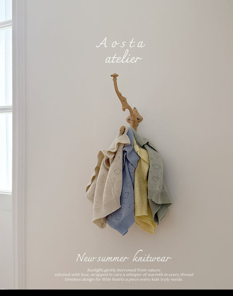 Aosta - Korean Baby Fashion - #babywear - Knit Frill Blouse - 4