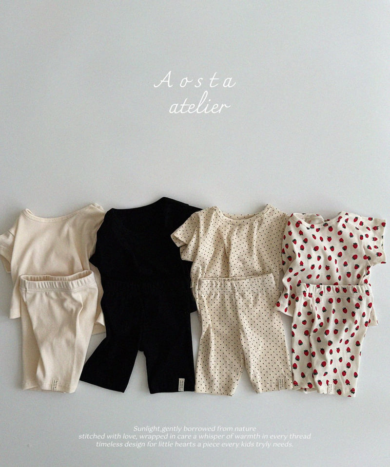 Aosta - Korean Baby Fashion - #onlinebabyboutique - Rib Short Sleeve Tee - 5