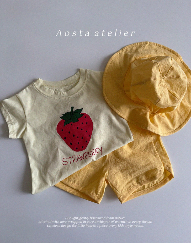 Aosta - Korean Baby Fashion - #onlinebabyboutique - Strawberry Tee - 6
