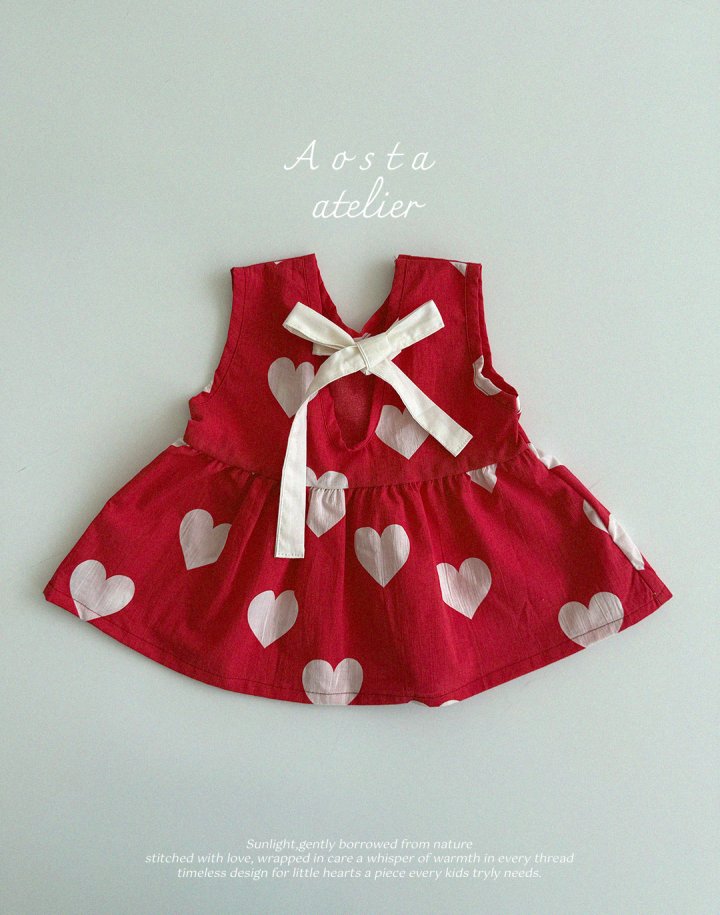 Aosta - Korean Baby Fashion - #onlinebabyshop - Heart Blouse - 9