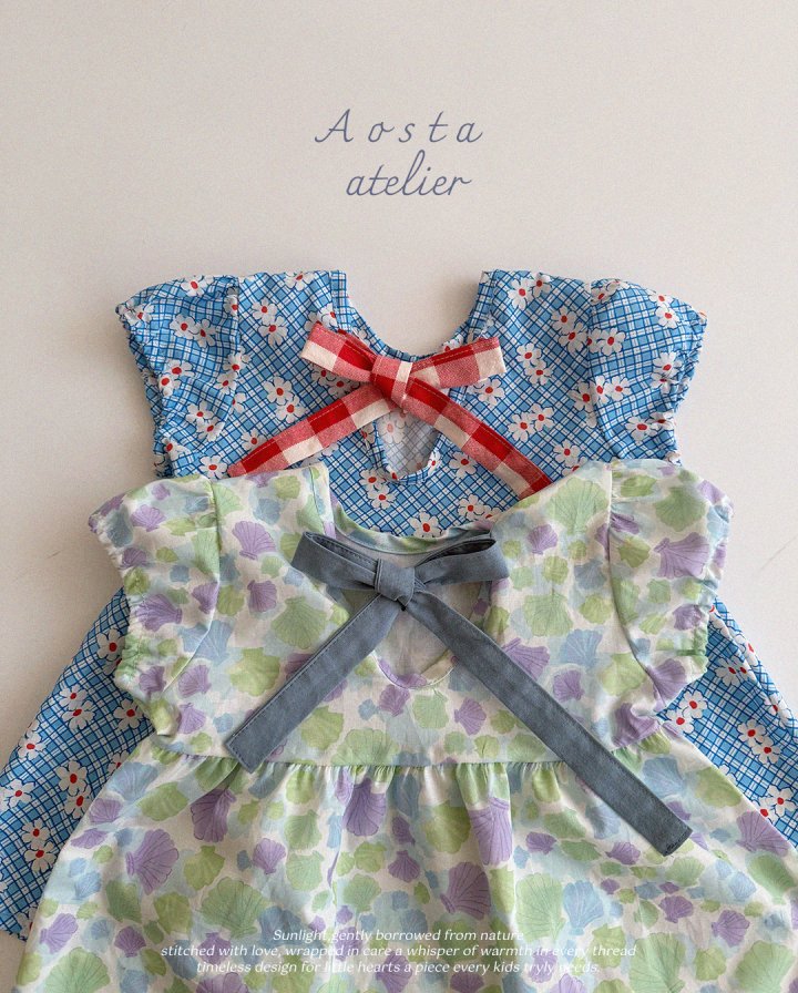 Aosta - Korean Baby Fashion - #onlinebabyshop - Mare Dress - 2