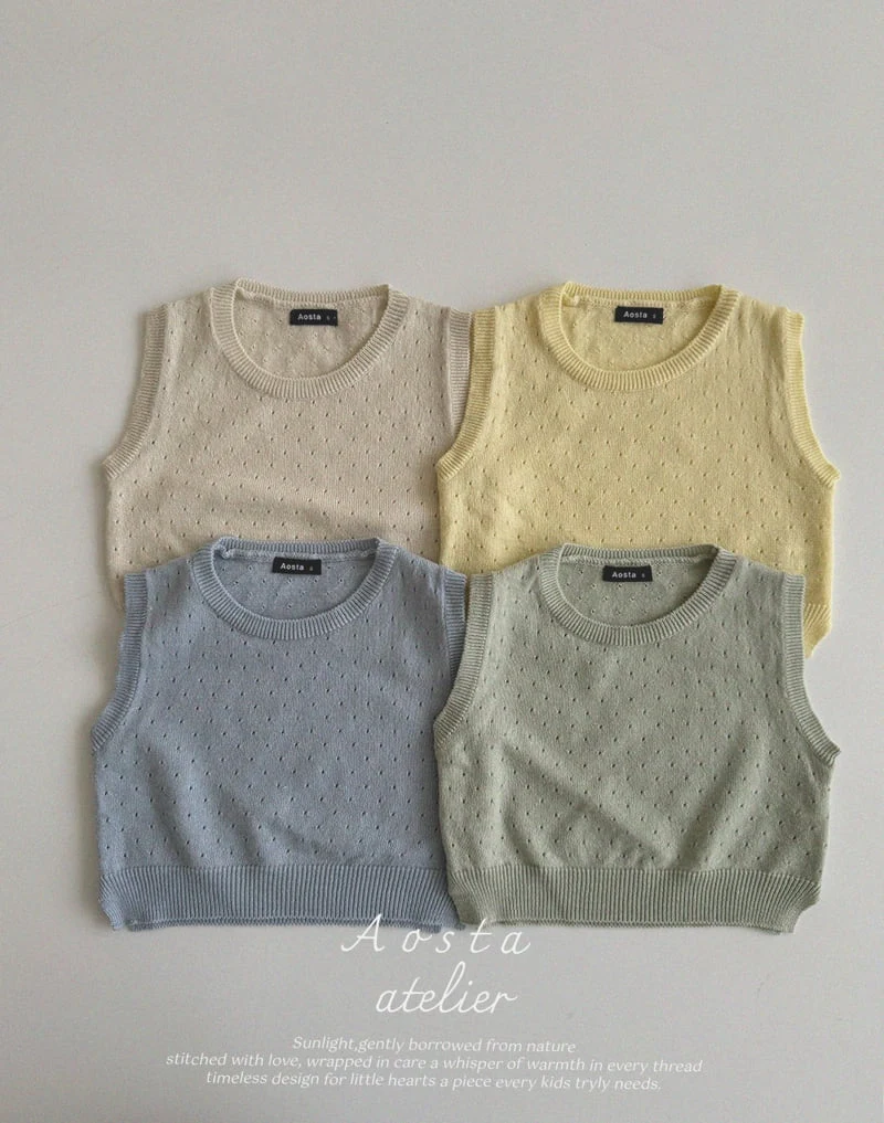 Aosta - Korean Baby Fashion - #onlinebabyshop - Knit Manny Tee