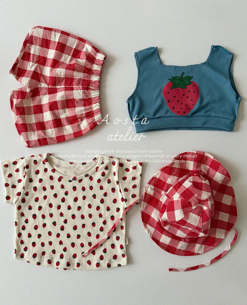 Aosta - Korean Baby Fashion - #onlinebabyshop - Rib Short Sleeve Tee - 6