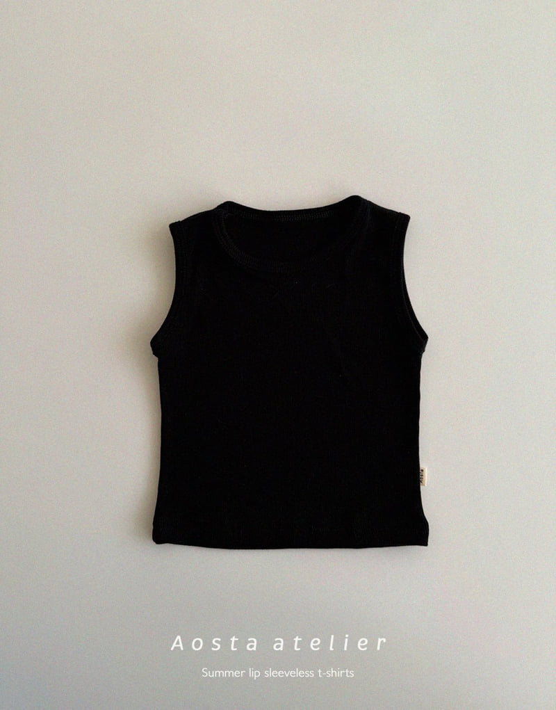 Aosta - Korean Baby Fashion - #onlinebabyshop - Rib Sleeveless - 3