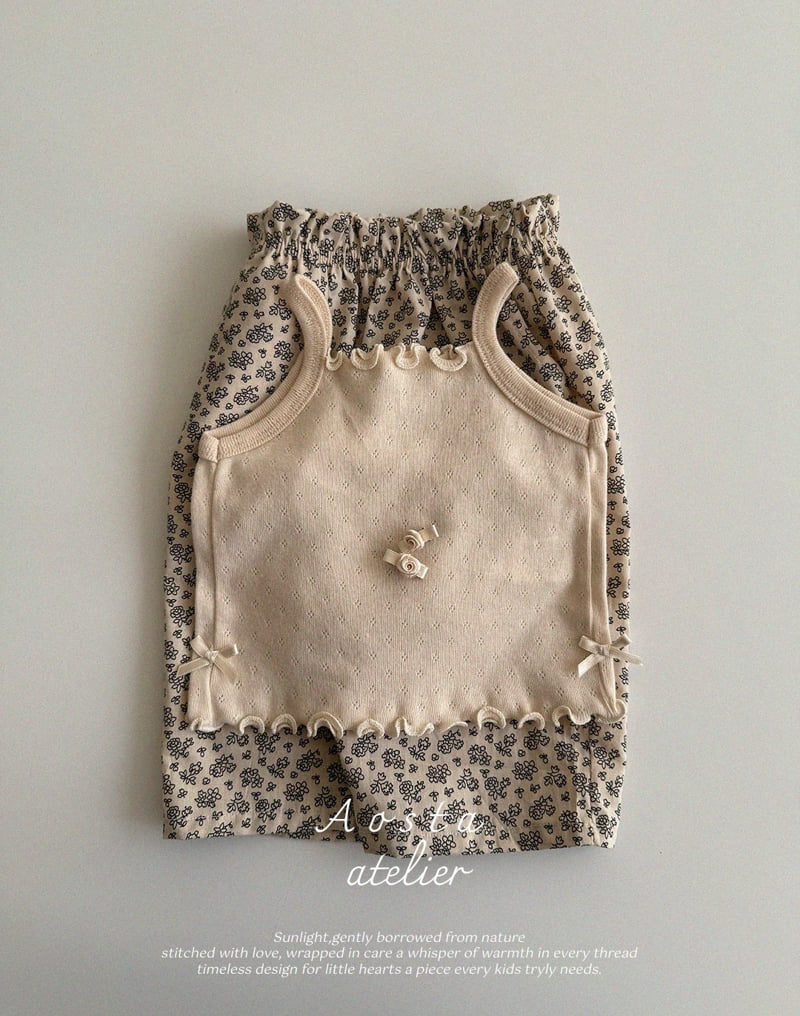Aosta - Korean Baby Fashion - #onlinebabyshop - Camellia Sleeveless - 11
