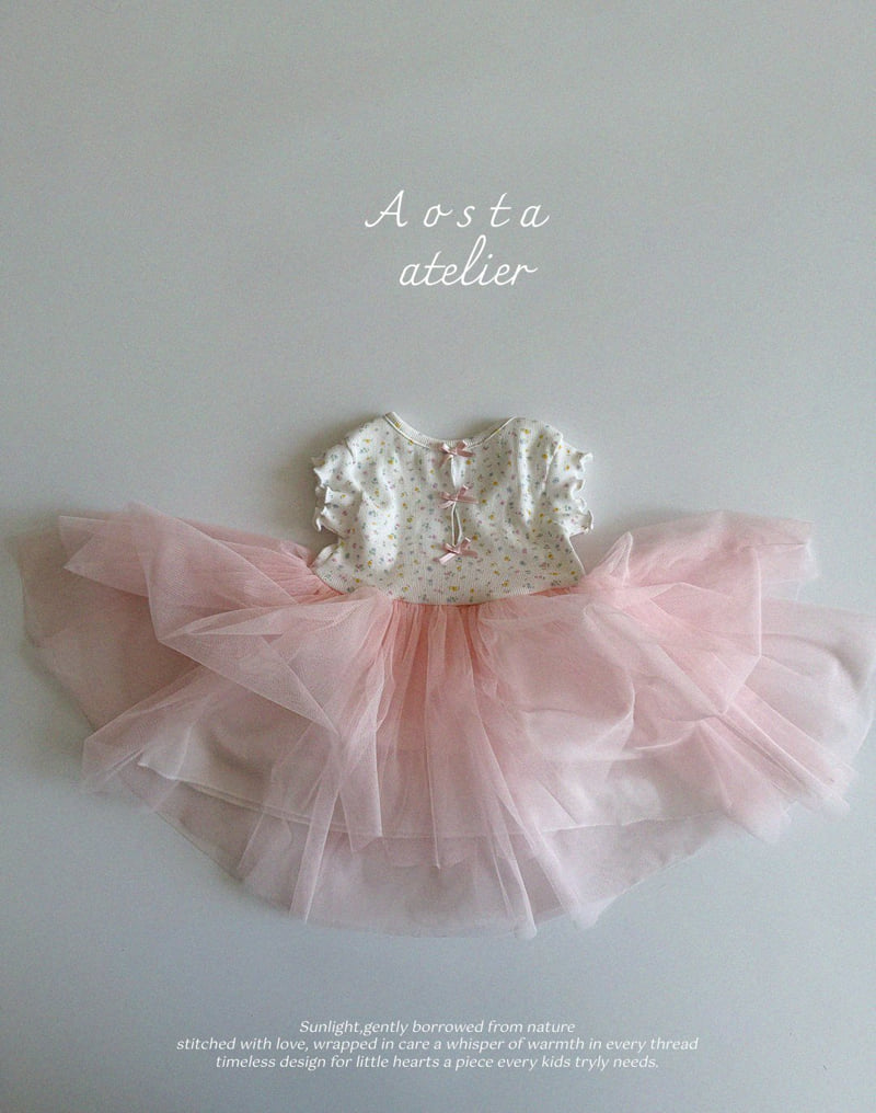 Aosta - Korean Baby Fashion - #onlinebabyshop - Lala One-piece - 10