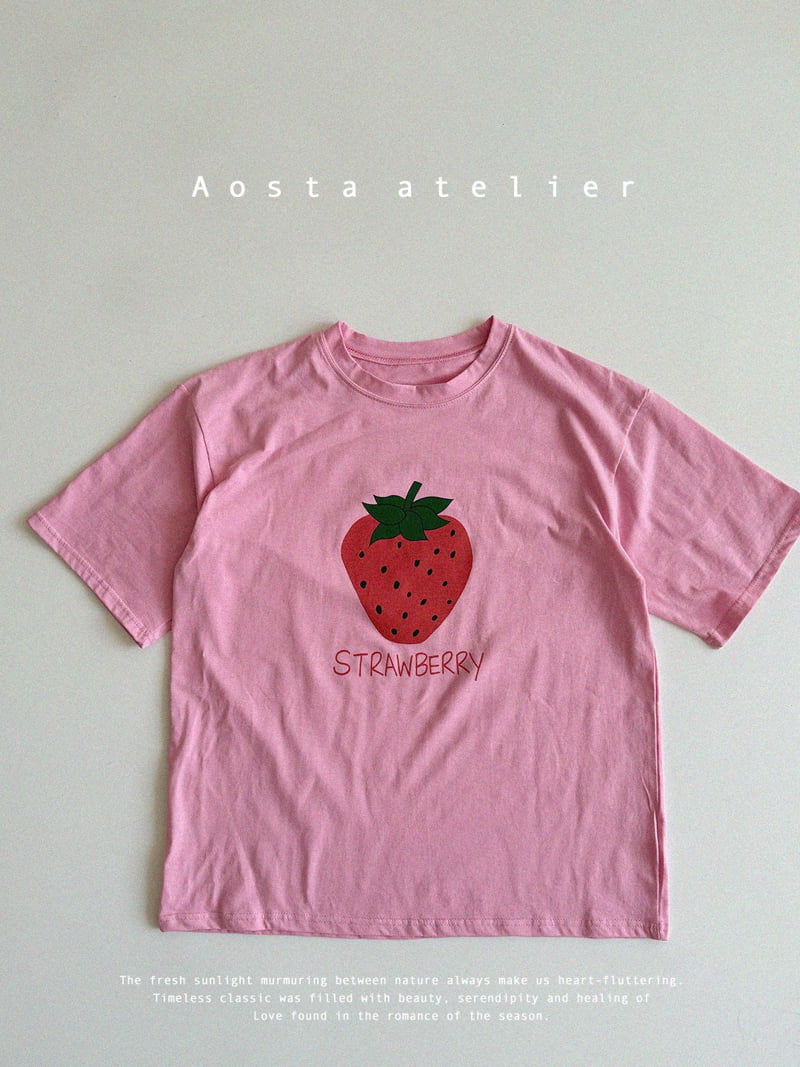 Aosta - Korean Baby Fashion - #onlinebabyshop - Strawberry Mom Tee - 8