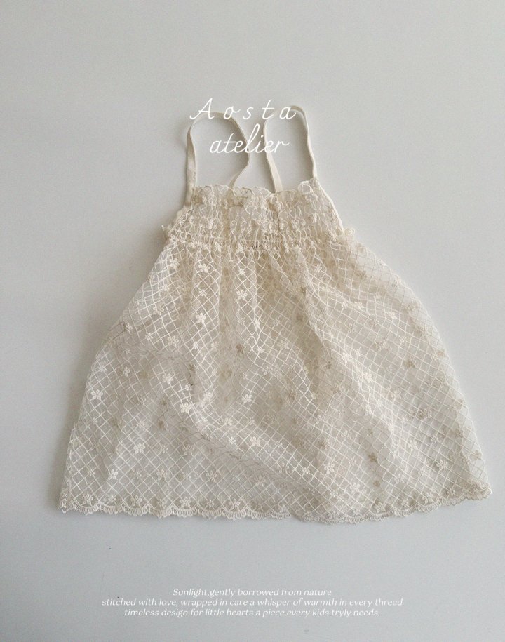Aosta - Korean Baby Fashion - #smilingbaby - Lace Dress - 5