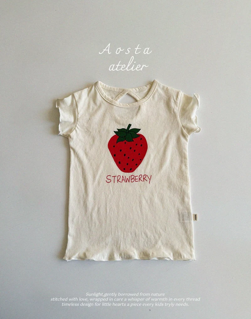 Aosta - Korean Baby Fashion - #smilingbaby - Strawberry One-piece - 7