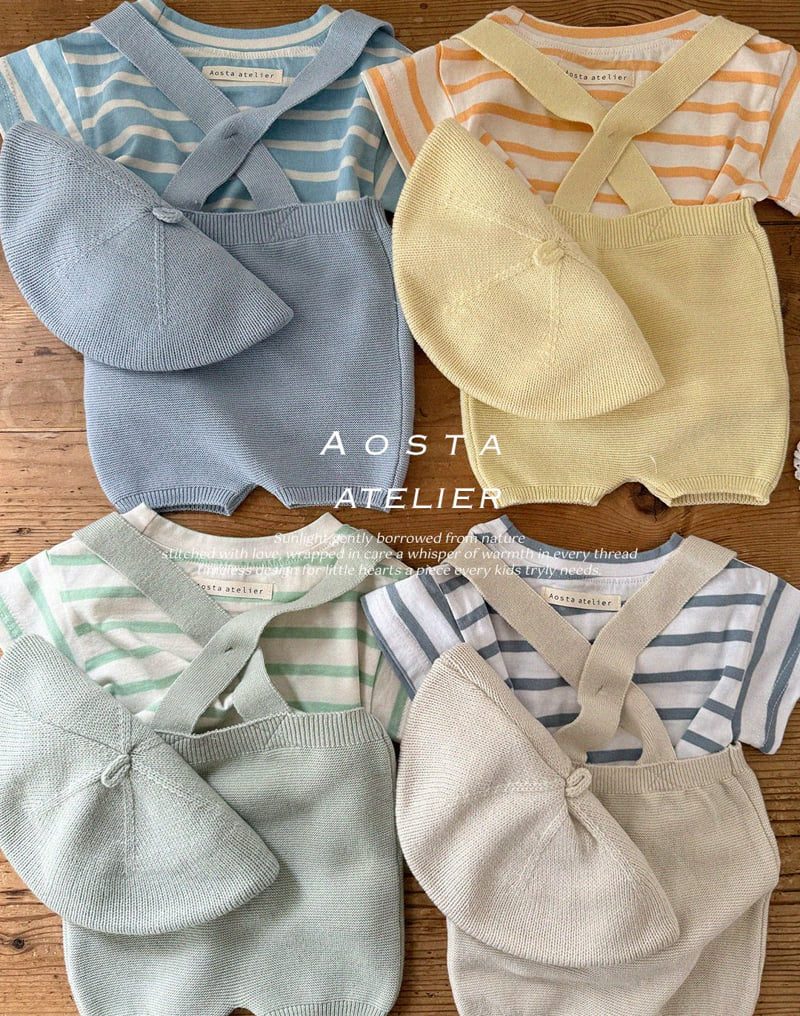Aosta - Korean Baby Fashion - #smilingbaby - Knit Overalls - 3