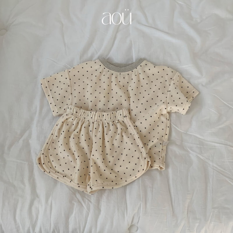 Aou Studio - Korean Baby Fashion - #babyboutique - Dot Terry Tee - 6