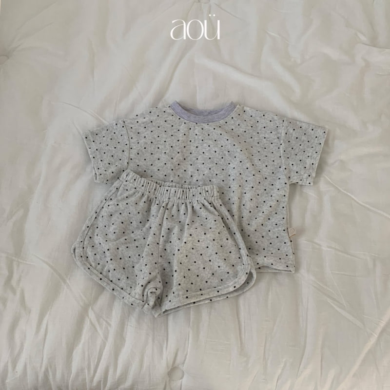 Aou Studio - Korean Baby Fashion - #babyboutique - Dot Terry Tee - 7