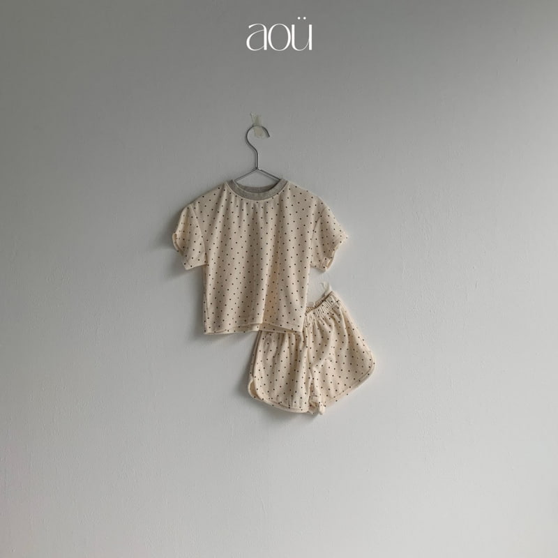 Aou Studio - Korean Baby Fashion - #babyclothing - Dot Terry Pants - 5