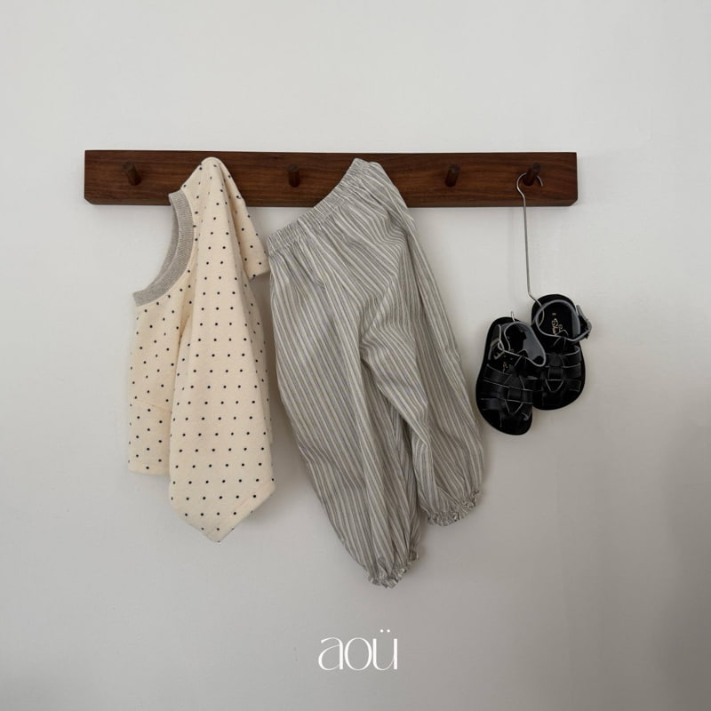 Aou Studio - Korean Baby Fashion - #babyclothing - Dot Terry Tee - 9