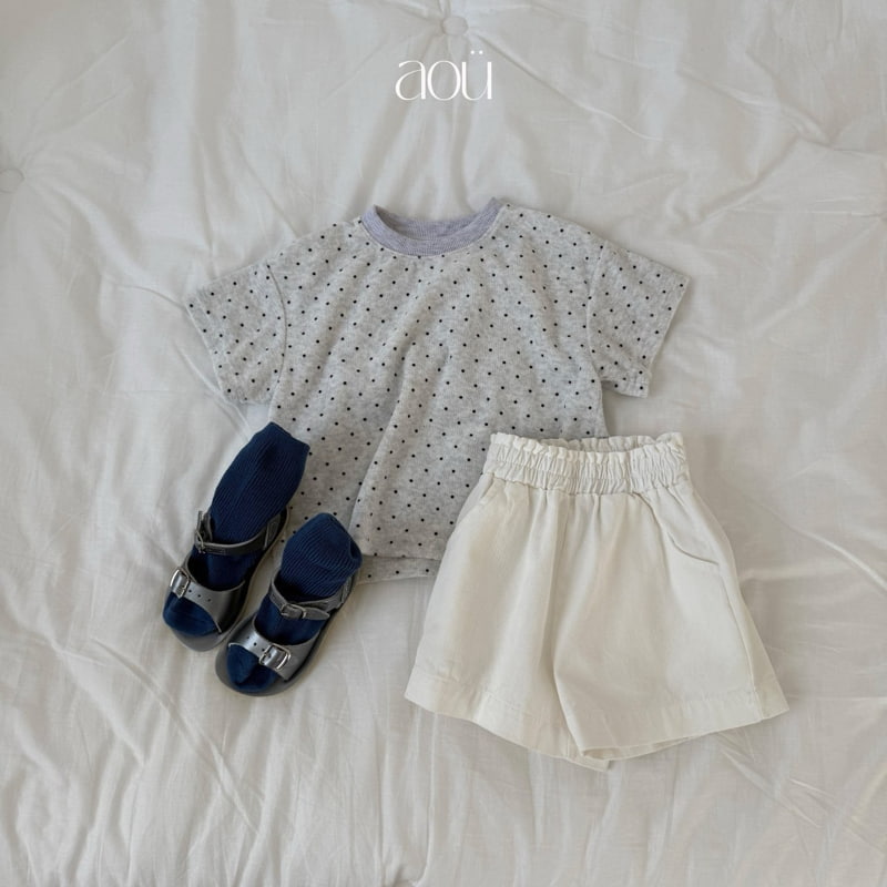 Aou Studio - Korean Baby Fashion - #babyfashion - Dot Terry Tee - 10