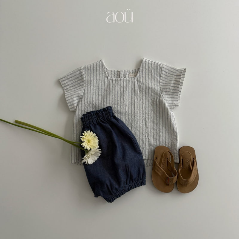 Aou Studio - Korean Baby Fashion - #babyfever - Plain Blouse - 12