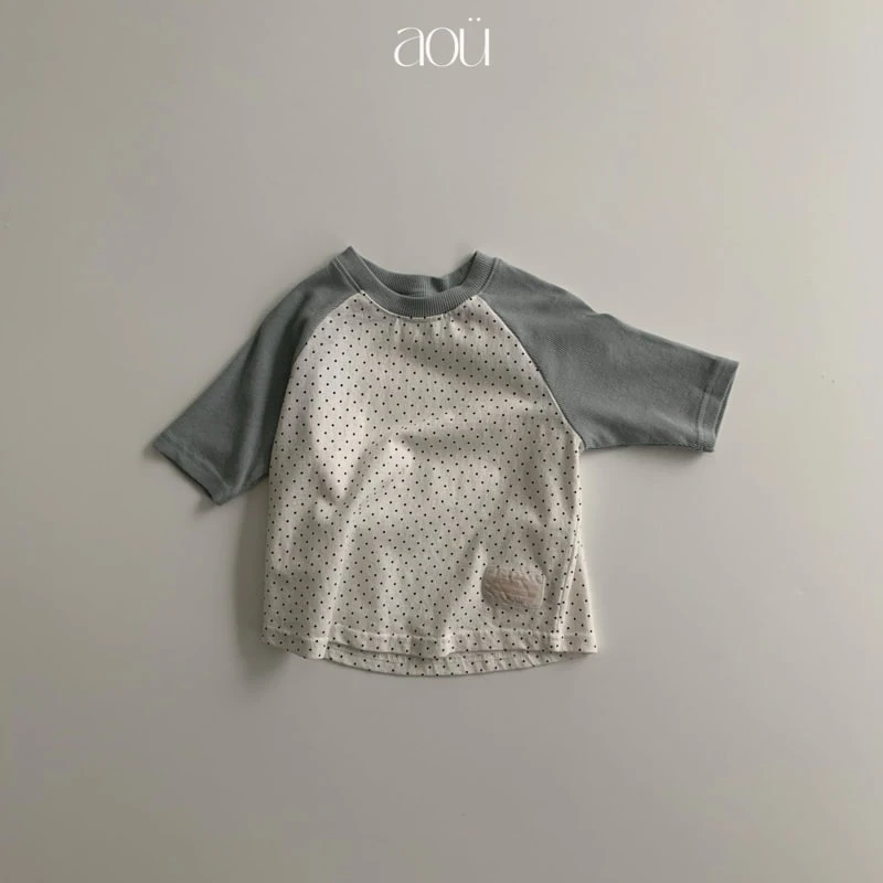 Aou Studio - Korean Baby Fashion - #babyfever - melo Dot Tee - 3