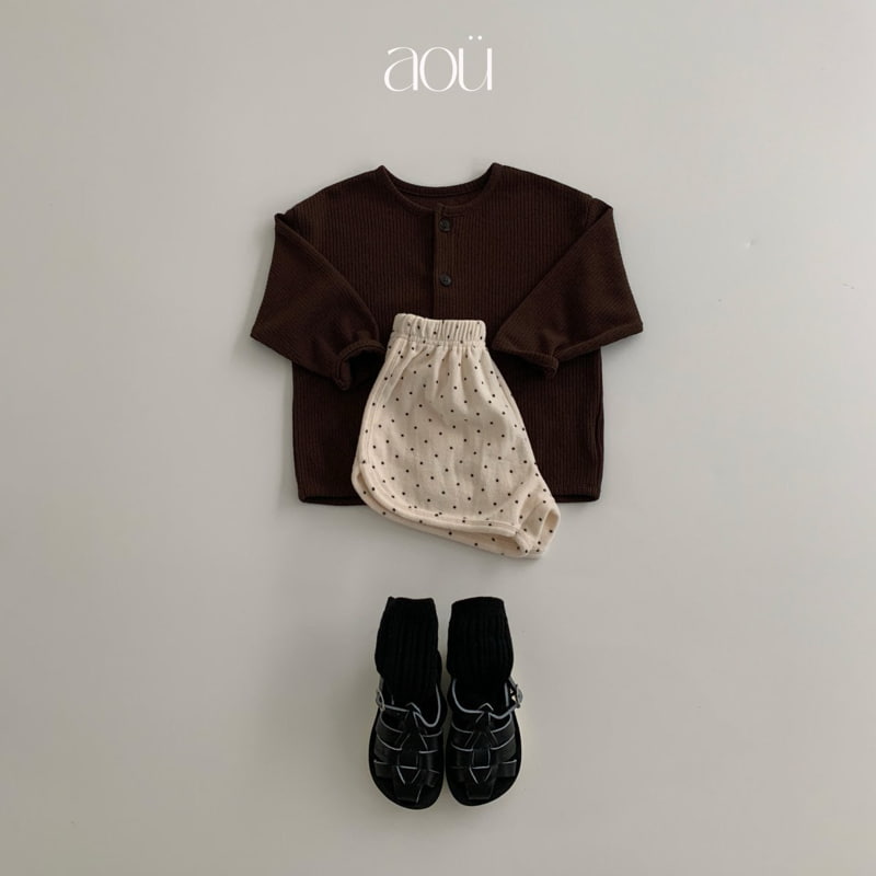 Aou Studio - Korean Baby Fashion - #babygirlfashion - Dot Terry Pants - 8