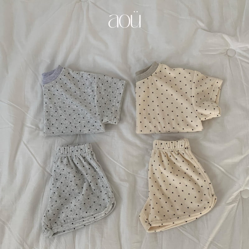 Aou Studio - Korean Baby Fashion - #babygirlfashion - Dot Terry Tee - 12