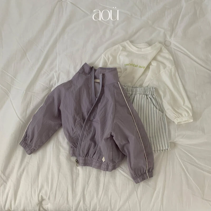 Aou Studio - Korean Baby Fashion - #babyoninstagram - Rib Windbreaker - 9