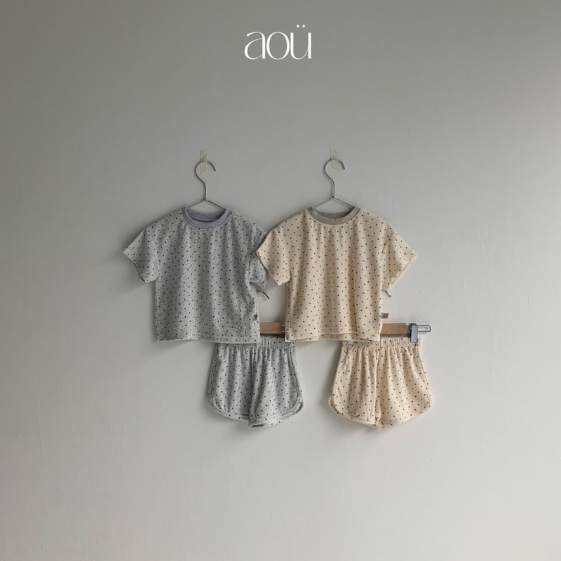 Aou Studio - Korean Baby Fashion - #babyootd - Dot Terry Pants - 11