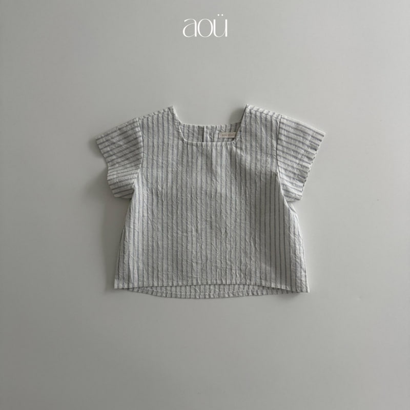 Aou Studio - Korean Baby Fashion - #babyoutfit - Plain Blouse - 3