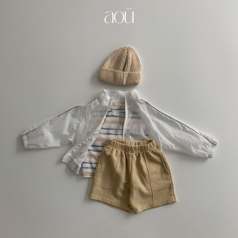 Aou Studio - Korean Baby Fashion - #babyoutfit - Rib Windbreaker - 12