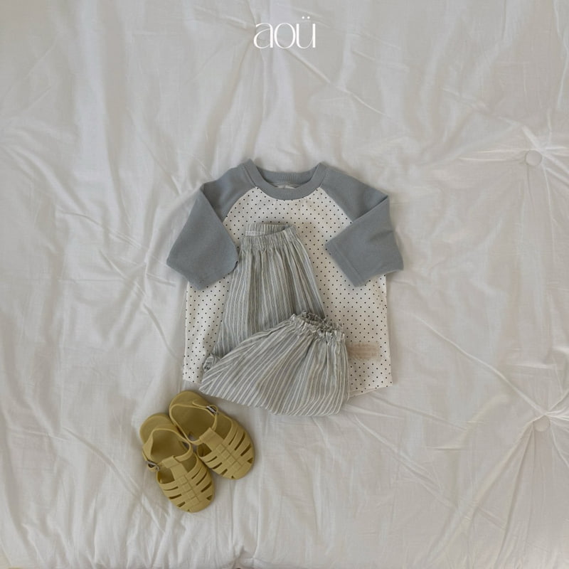 Aou Studio - Korean Baby Fashion - #babyoutfit - melo Dot Tee - 9