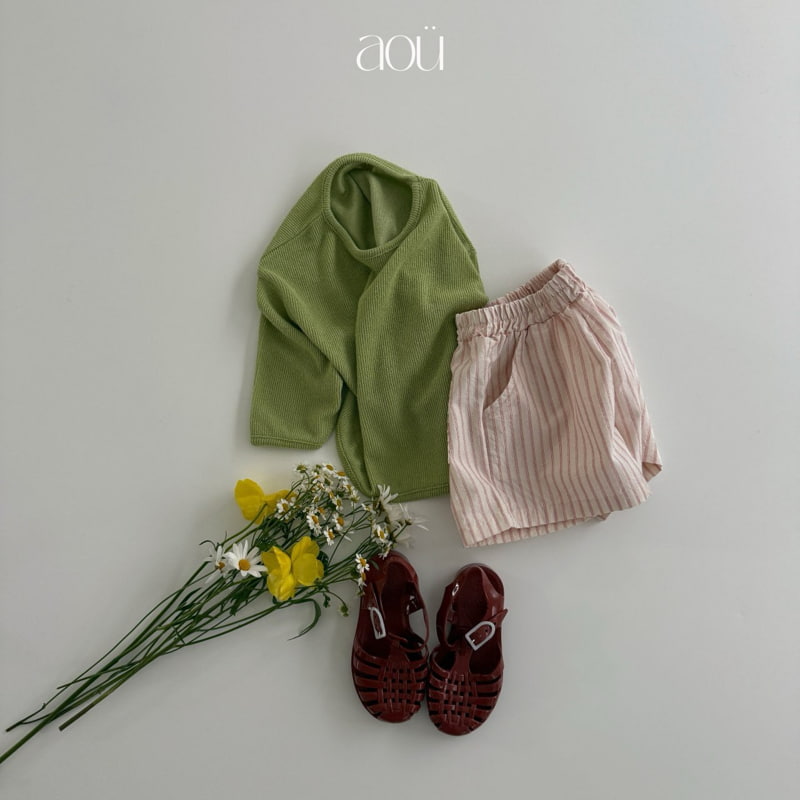 Aou Studio - Korean Baby Fashion - #babyoutfit - Plain Pants - 7