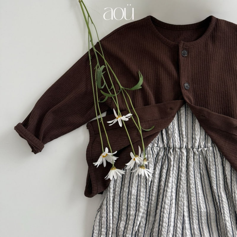 Aou Studio - Korean Baby Fashion - #babyoutfit - Like Stipe Romper - 7