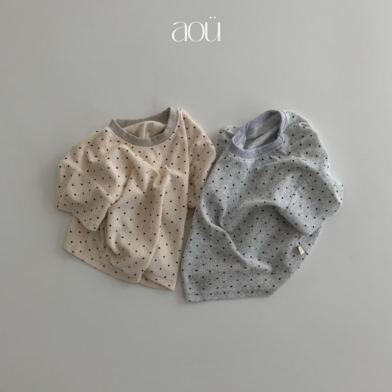 Aou Studio - Korean Baby Fashion - #babyoutfit - Dot Terry Tee