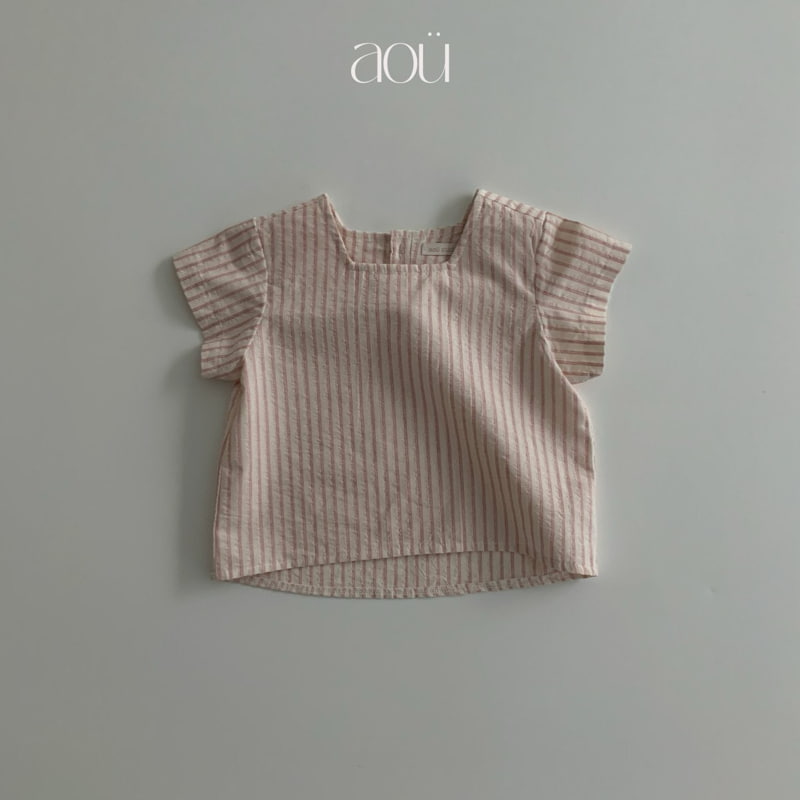 Aou Studio - Korean Baby Fashion - #babyoutfit - Plain Blouse - 4