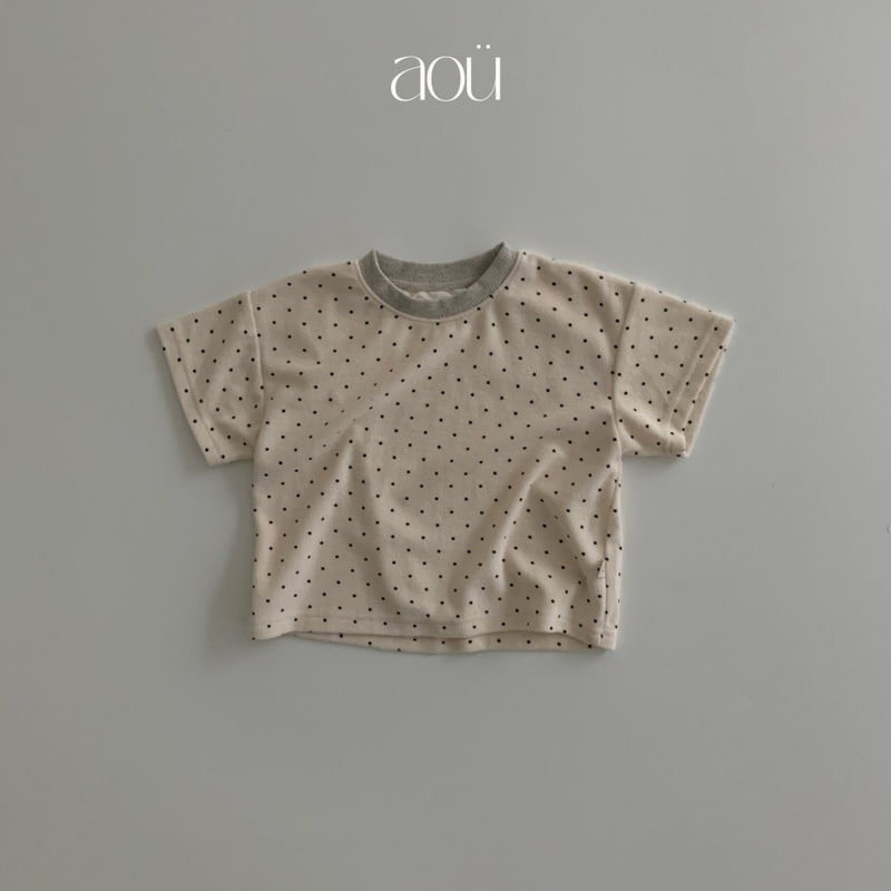 Aou Studio - Korean Baby Fashion - #babywear - Dot Terry Tee - 3