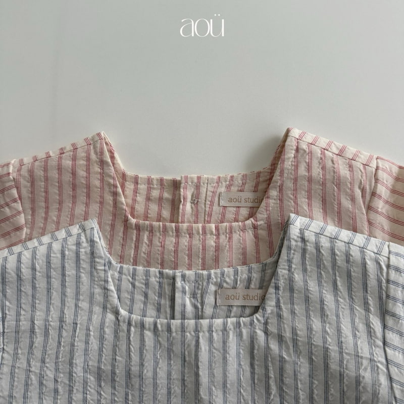 Aou Studio - Korean Baby Fashion - #onlinebabyboutique - Plain Blouse - 5