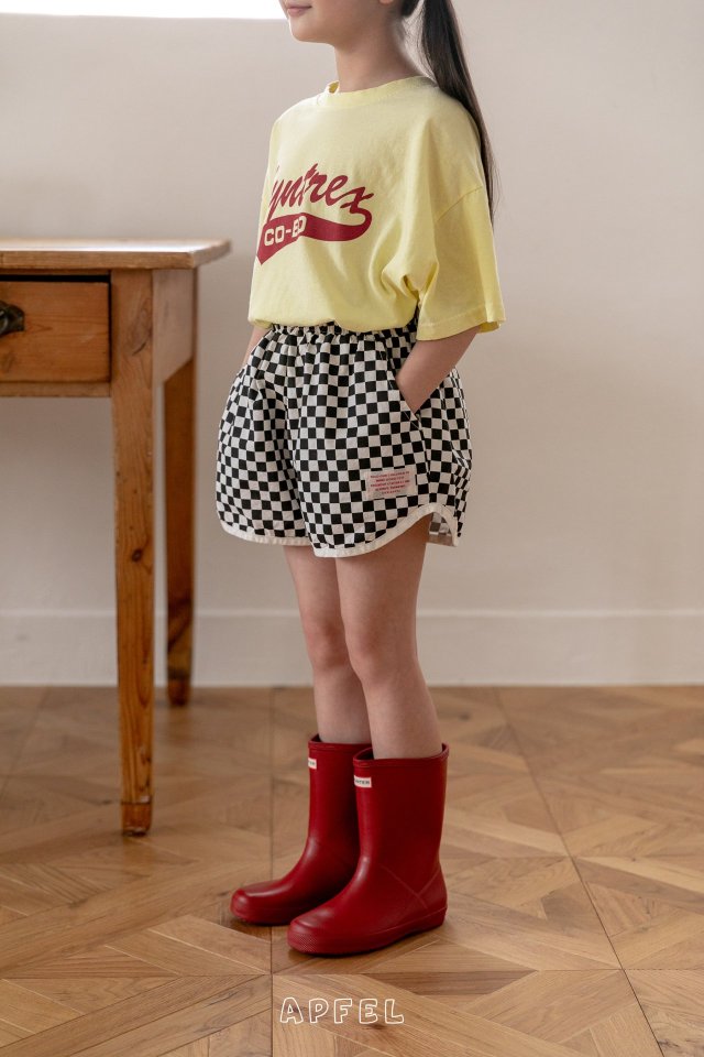 Apfel - Korean Children Fashion - #childofig - Checkerboard Shorts - 5