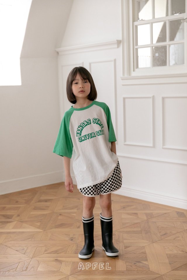 Apfel - Korean Children Fashion - #designkidswear - Half Moon Raglan Tee - 2