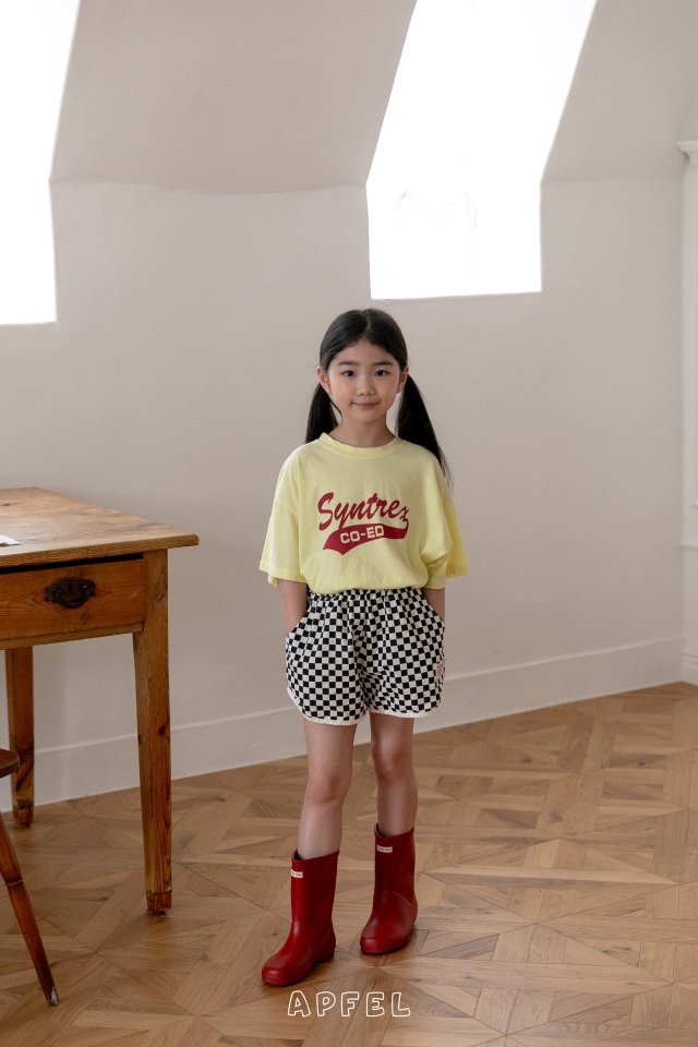 Apfel - Korean Children Fashion - #discoveringself - Checkerboard Shorts - 8