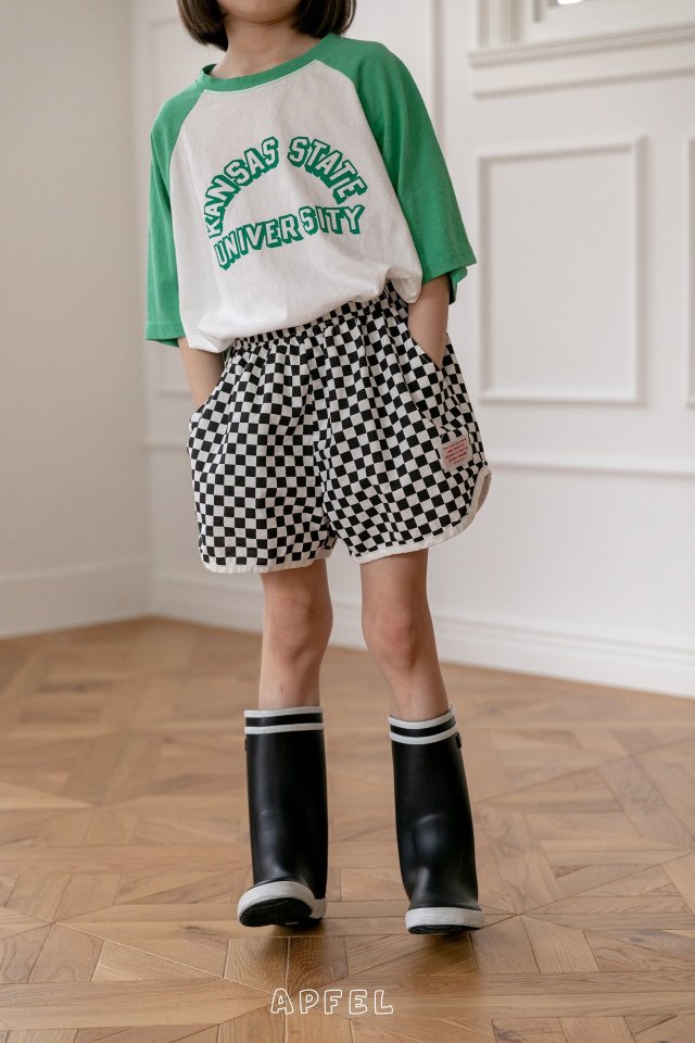 Apfel - Korean Children Fashion - #fashionkids - Checkerboard Shorts - 9