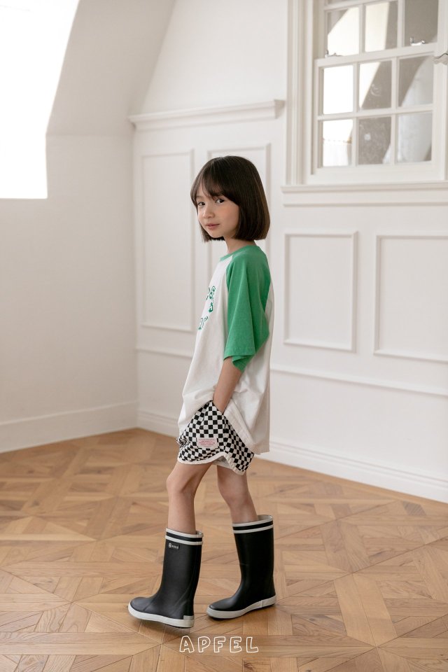 Apfel - Korean Children Fashion - #kidsstore - Half Moon Raglan Tee - 6