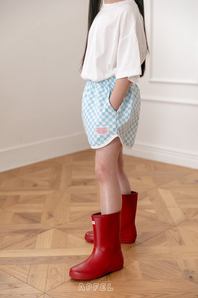 Apfel - Korean Children Fashion - #kidzfashiontrend - Checkerboard Shorts - 12