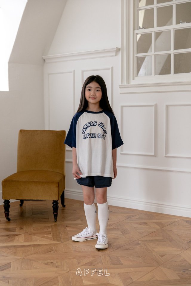 Apfel - Korean Children Fashion - #littlefashionista - Half Moon Raglan Tee - 9