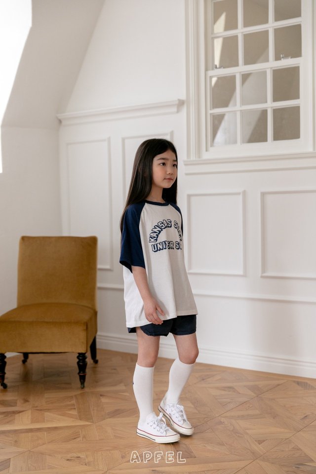 Apfel - Korean Children Fashion - #magicofchildhood - Half Moon Raglan Tee - 10