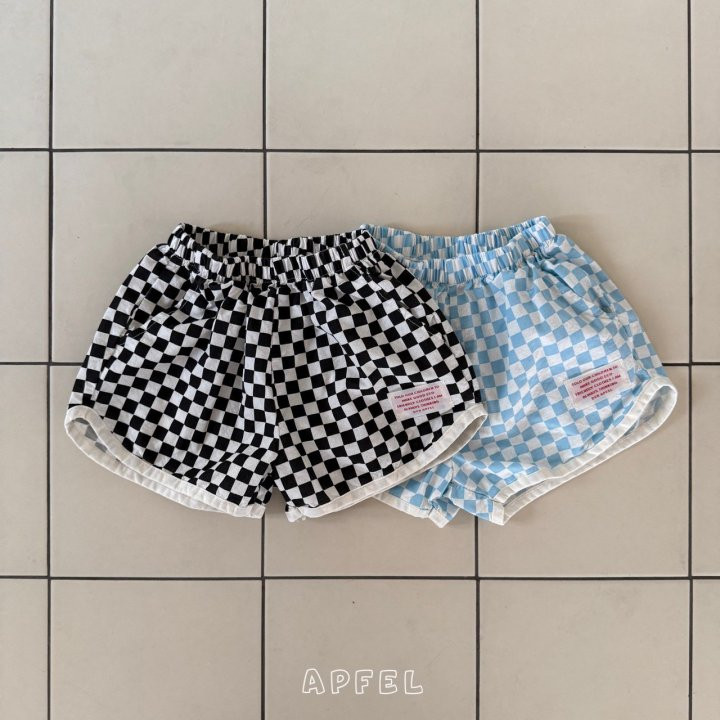 Apfel - Korean Children Fashion - #magicofchildhood - Checkerboard Shorts
