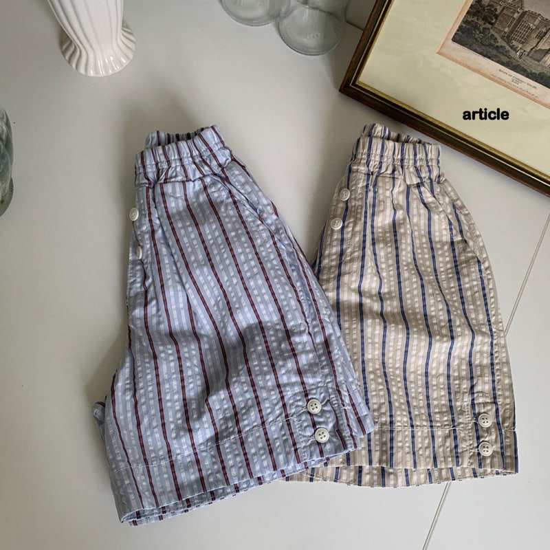 Article - Korean Children Fashion - #childofig - Stripe Seersucker Pants - 7