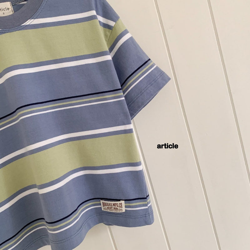 Article - Korean Children Fashion - #prettylittlegirls - Sienne Stripe Tee - 4