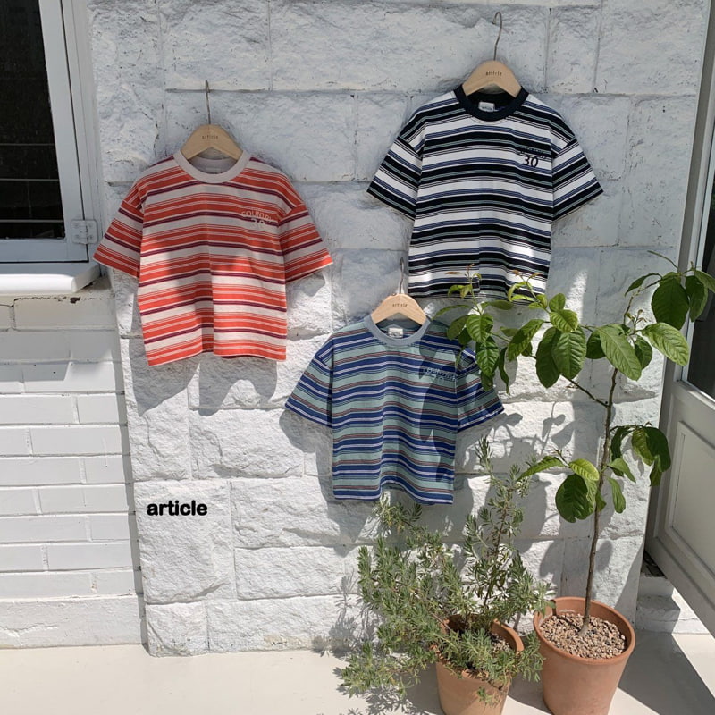 Article - Korean Children Fashion - #childofig - Country Stripe Tee