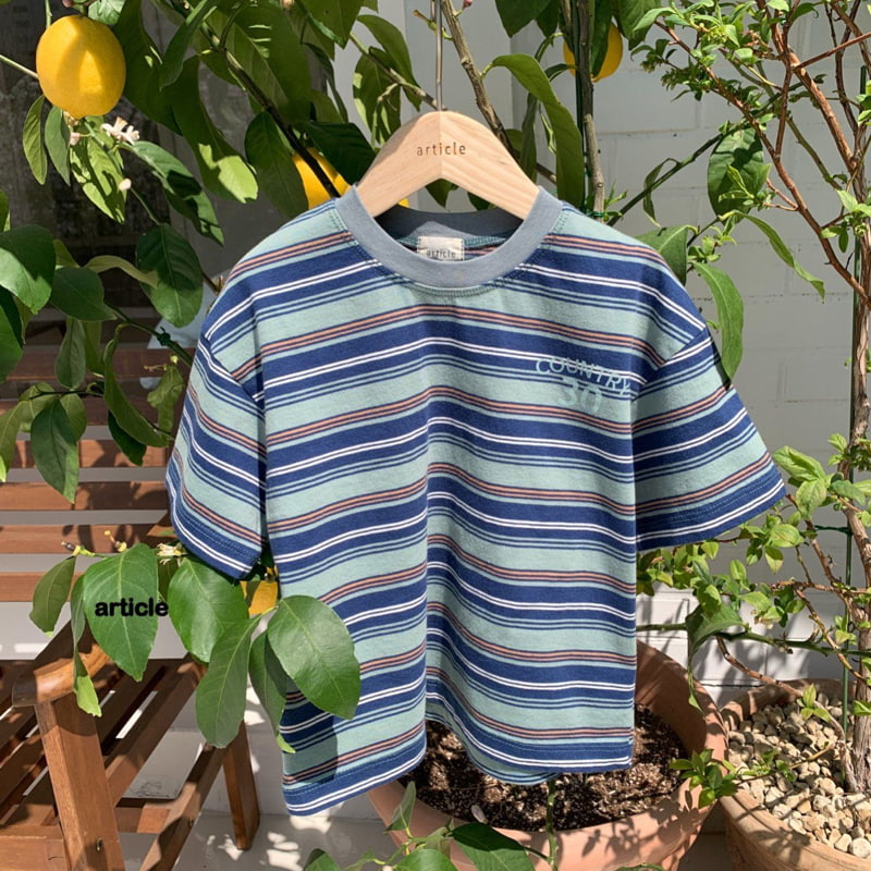 Article - Korean Children Fashion - #childrensboutique - Country Stripe Tee - 4