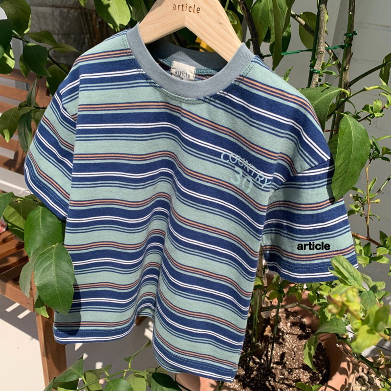 Article - Korean Children Fashion - #discoveringself - Country Stripe Tee - 5